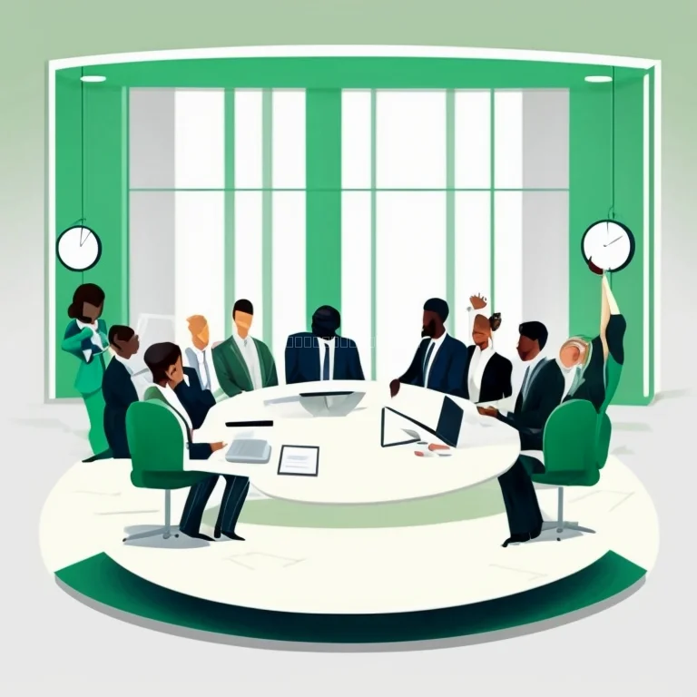 Group of executives in mindfulness session